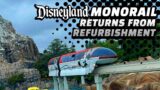 Disneyland Monorail Returns from Refurbishment 2023