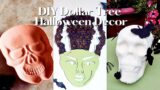 Dollar Tree Halloween DIY 2023 | Terracotta Skull Tray, Boho Bride of Frankie  & Skull w/Butterflies