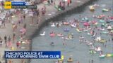 Dozens jump in Lake Michigan despite swim club cancellation