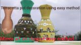 Easy method to decorate Terracotta pots/ Budget friendly home decor