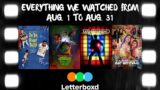 Every Film We Watched In August. Lots of Animation + Jackie Chan, Cher, Tim Burton, and Netflix!