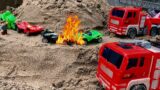Explosive Toy Car Collision Fire Trucks Rush to the Rescue!