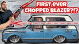 FIRST EVER CHOPPED BLAZER TOP!! WORLDS ONLY CUT FIBERGLASS ROOF! HOT RAT ROD C10 KUSTOM CONVERSION