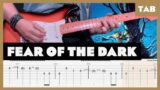 Fear of the Dark Iron Maiden Cover | Guitar Tab | Lesson | Tutorial