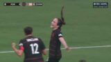 GOAL | Michele Vasconcelos beats the keeper to the bounce, gives Thorns the lead | POR vs ACFC