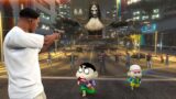 GTA 5 : Franklin, Shinchan & Minchan tries to stop Serbian Lady From Controlling Los Santos