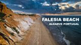 Golden Hour Serenity: Falesia Beach, Algarve Portugal – 4K Drone Video