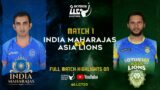 HIGHLIGHTS – INDIA MAHARAJAS VS ASIA LIONS | LEGENDS LEAGUE HIGHLIGHTS