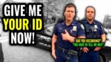 ID Refusal And OWNED! Corrupt Cops Lie On Everything To Get ID! Walk Of Shame For Tyrant Cops