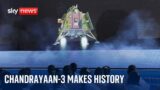 India moon landing: Chandrayaan-3 makes history in space