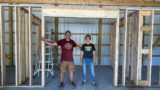 It's TIME to MOVE INSIDE! Building Interior Walls to Power our OFF GRID WorkShop in the WOODS