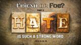 John 15:18-25 | Friend of Foe – Hate is Such a Strong Word (Part 2) | David Janke