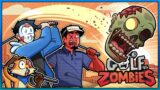 KNOCKING ZOMBIE HEADS OFF!!! (GOLF VS ZOMBIES)