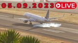 LIVE From Madeira Island Airport 05.09.2023