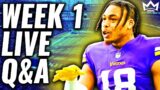 LIVE Week 1 Start/Sit Fantasy Football Advice Q&A | Fantasy Football 2023