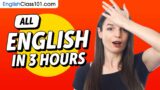 Learn English in 3 Hours – ALL the English Basics You Need
