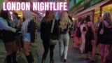 London City Nightlife | Saturday Night in Central London 4K Walking Tour 2023