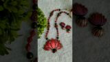 Lotus Terracotta Jhumka #terracottajewellery #jewellery #lotusdesign