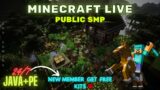 MINECRAFT LIVE | LIFESTEAL SERVER | ANYONE CAN JOIN | JAVA + BEDROCK SMP #minecraft