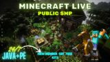 MINECRAFT LIVE | PUBLIC SMP LIVE | ANYONE CAN JOIN | JAVA + BEDROCK SMP #minecraft