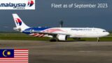 Malaysia Airlines Fleet as of September 2023