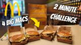 McDonald's 4 Big Macs in 2 minute Challenge