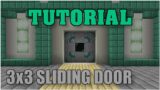 Minecraft Tutorial: 3×3 Sliding terracotta door