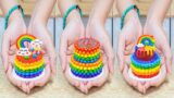 Miniature Rainbow Chocolate Cake Decorating Idea | Best Of Miniature Chocolate Cake By Yummy Yummy