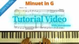 Minuet in G: Tutorial Video | Trinity Grade 2 Pieces | 2021 – 2023