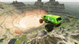 Monster Jam vs Leap of Death Lava | BeamNG drive #304