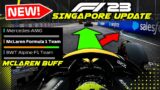 NEW F1 23 Game Patch! SINGAPORE NEW LAYOUT Gameplay! McLaren R&D Performance Update & More! 1.10