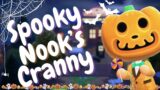 NOOKS CRANNY IS NOW A SPOOKY GAS STATION | HALLOWEEN TOWN ISLAND | ANIMAL CROSSING NEW HORIZONS
