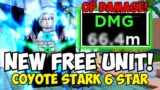 New Free Coyote Stark 6 Star is the BEST INFINITE MODE DAMAGE UNIT! | ASTD Showcase (Prestige)