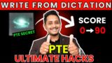 PTE Ultimate Hacks – Score 90 |  PTE Write from Dictation | Proven Tips | Skills PTE Academic
