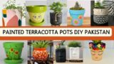 Painted terracotta pots ideas for indoor and outdoor /Painted terracotta pots diy/land of ideas