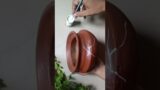 Pot Decoration|Terracotta Pot Painting #pottery #clayart #viral #shortvideo