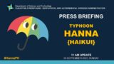 Press Briefing:  Typhoon "#HannaPH" {Haikui} – 11AM Update | Sept. 3, 2023 – Sunday