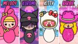 Quintuplets SEPERATED At Birth : MELODY, KUROMI , BABIE and KITTY | Toca Life Story | Toca Boca
