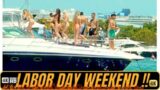 RAW FOOTAGE BEACH DAY IN MIAMI LABOR DAY 2023 [ PART ONE MORE COMING UP !!!!!!!!!]  BOATHUB !!!