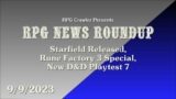 RPG News Roundup(9-9-2023)