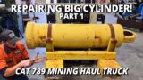 Repairing a BIG Mining Truck Cylinder Barrel | Part 1 | Machining & Welding