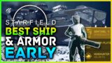 Starfield – How To Get The Best Ship Early & FREE Legendary Armor Set! Best Early Spaceship & Armor