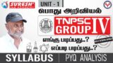 TNPSC GROUP IV | GENERAL SCIENCE | SYLLABUS | PYQ ANALYSIS | ONLY SCHOOL BOOKS | Suresh IAS Academy