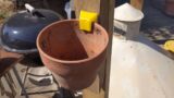 Terracotta flower pot vertical mount 3D Print