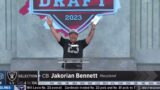 The Las Vegas Raiders Select Jakorian Bennett 104th Overall in the 2023 NFL Draft