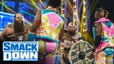 The Viking Raiders dismantle The New Day with a shield attack: SmackDown, July 1, 2022