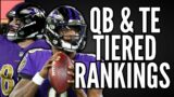 Top 15 QB & TE Rankings- Pros & Cons + Where to Draft Them!