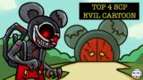 Top 4 EVIL CARTOON SCP That’ll Ruin Your Childhood (SCP Compilation)