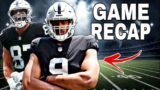 Tyree Wilson Makes NFL Debut for Raiders vs Cowboys | Game Recap