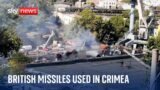Ukraine War: 'First time' British cruise missiles used in Crimea